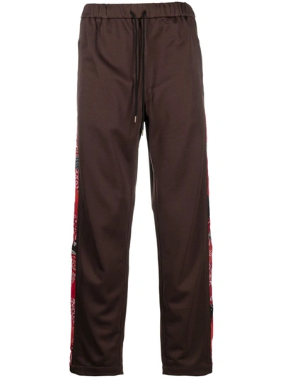 Children Of The Discordance Drawstring-waistband Bandana-print Trousers In Brown