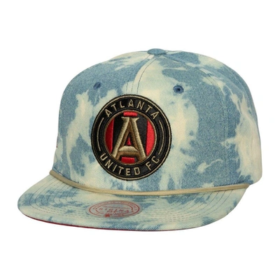 Mitchell & Ness Men's  Blue Atlanta United Fc Acid Wash Snapback Hat
