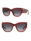 Valentino Women's Havana Tortoise Sunglasses In Red Havana