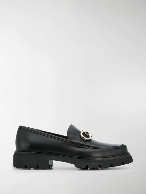 Salvatore Ferragamo Men's Bleecker Leather Lug-sole Loafers With ...