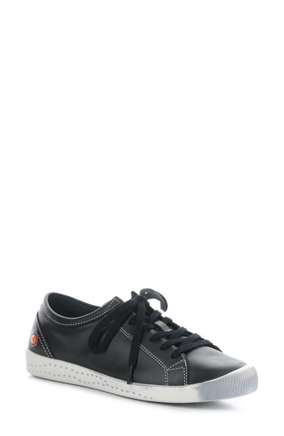 Softinos By Fly London Isla Trainer In Black Leather