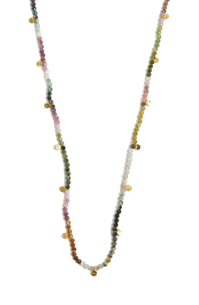 Argento Vivo Hammered Beaded Necklace In Gold