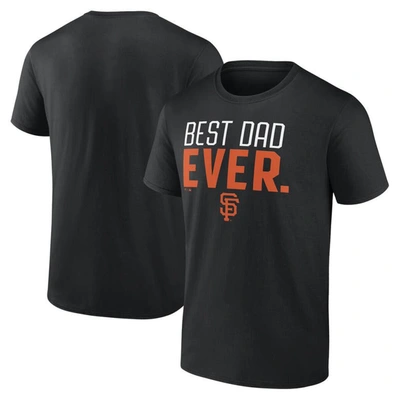Profile Men's Black San Francisco Giants Big And Tall Best Dad T-shirt