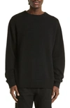 The Elder Statesman Simple Gender Inclusive Cashmere Sweater In Black