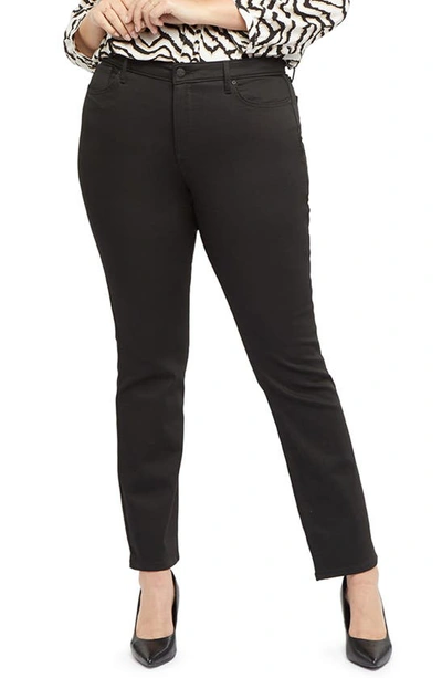 Nydj Sheri Slim Pants In Black Rinse