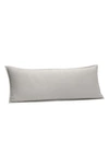 Boll & Branch Organic Cotton Waffle Accent Pillow Cover In Pewter
