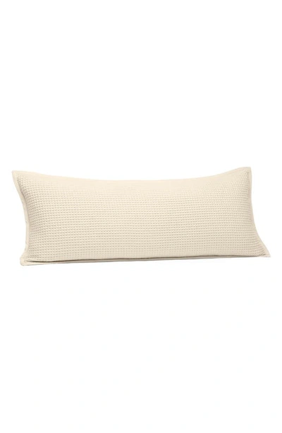 Boll & Branch Organic Cotton Waffle Accent Pillow Cover In Natural
