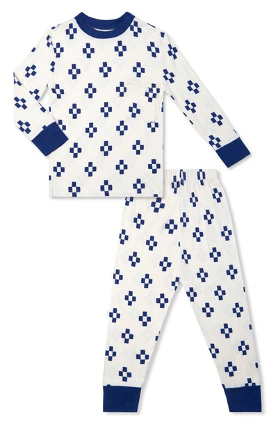 Baby Grey By Everly Grey Everly Grey Kids' Fitted Two-piece Pyjamas In Geo