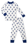 Baby Grey By Everly Grey Babies' Fitted Two-piece Pajamas In Geo