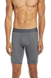 Tommy John Second Skin 8-inch Boxer Briefs In Turbulence Grey