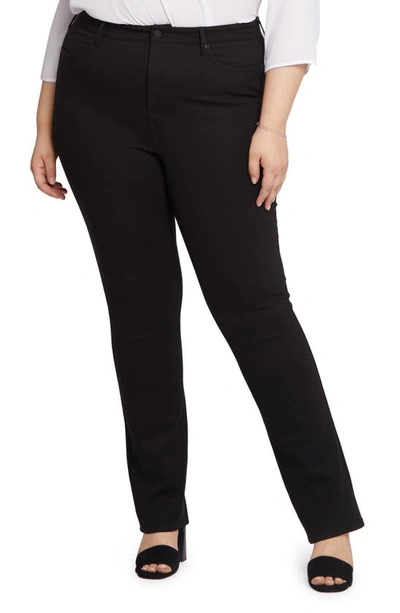 Nydj Marilyn Straight Leg Trousers In Black