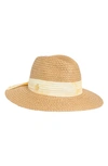 Vince Camuto Tie Band Paper Panama Hat In Yellow