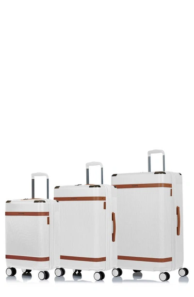 Champs Vintage Air 3-piece Luggage Set In Ivory