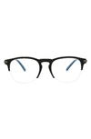 Brioni Fashion 51mm Round Optical Glasses In Black Black Transparent