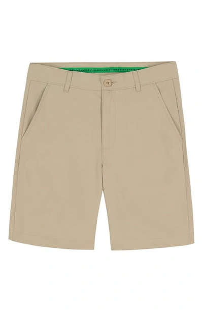 Izod Kids' Solid Performance Golf Shorts In 260 White Pepper