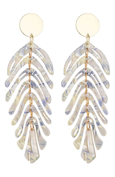 Eye Candy Los Angeles The Luxe Collection Lexy Drop Earrings In Purple