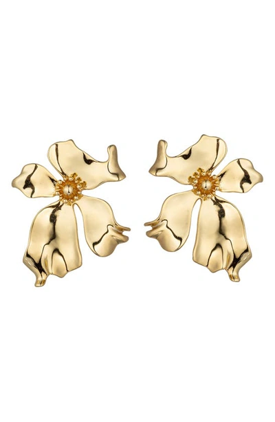 Eye Candy Los Angeles The Luxe Collection Georgia Earrings In Gold