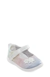 Stride Rite Kids' Holly Mary Jane In Silver Multi