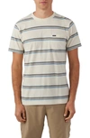 O'neill Smasher Stripe Cotton Pocket T-shirt In Cream