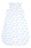Aden + Anais Organic Cotton Muslin Wearable Blanket In Oceanic Blue