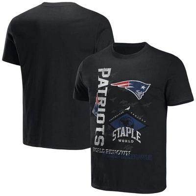 Staple Nfl X  Black New England Patriots World Renowned T-shirt