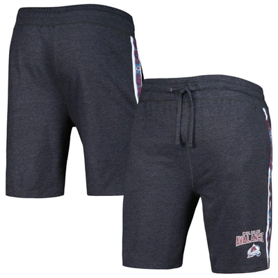 Concepts Sport Charcoal Colorado Avalanche Team Stripe Shorts