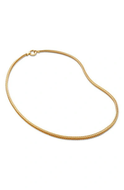 Monica Vinader Juno Chain Necklace In 18ct Gold Vermeil/ Ss