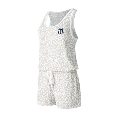 Concepts Sport Cream New York Yankees Montana Hacci Knit Romper