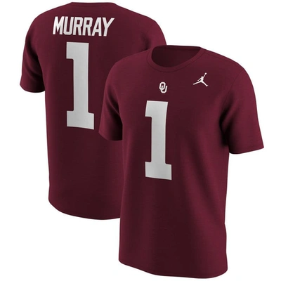 Jordan Brand Kyler Murray Oklahoma Sooners  Alumni Name & Number T-shirt In Crimson