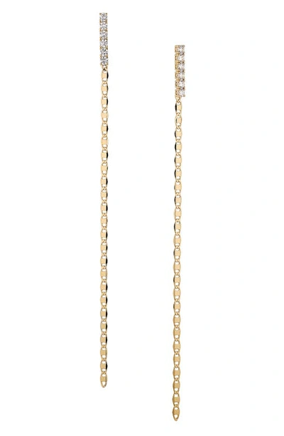 Nadri Isle Linear Cubic Zirconia Drop Earrings In Gold