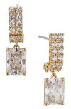 Nadri Isle Cubic Zirconia Drop Earrings In Gold