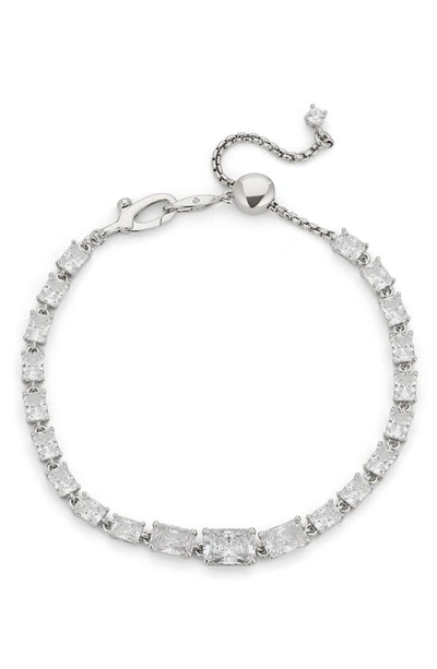Nadri Isle Cubic Zirconia Bracelet In Rhodium