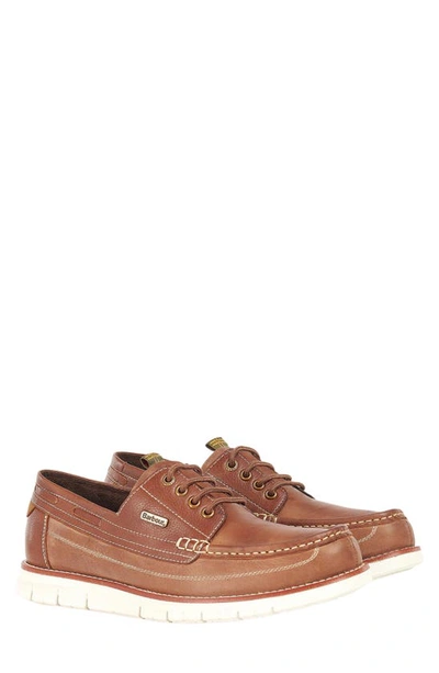 Barbour Hardy Boat Shoe In Tan