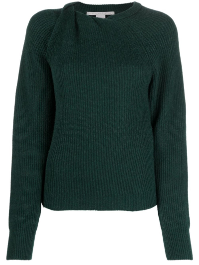 Stella Mccartney Green Shifting Knot Sweater In グリーン