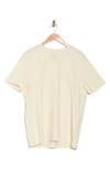 14th & Union Short Sleeve Slub Crew Neck T-shirt In Ivory Egret