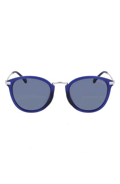 Cole Haan 50mm Round Sunglasses In Dark Blue