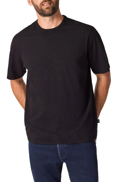 34 Heritage Slub Cotton Crewneck T-shirt In Black