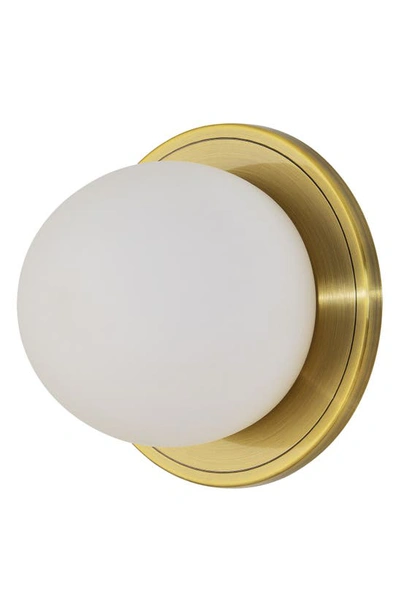 Renwil Round Wall Sconces In Hugo Antique Brushed Brass