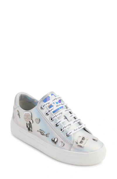 Karl Lagerfeld Cate Platform Sneaker In Iridescent