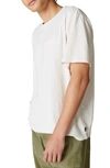 Lucky Brand Cotton Pocket T-shirt In White