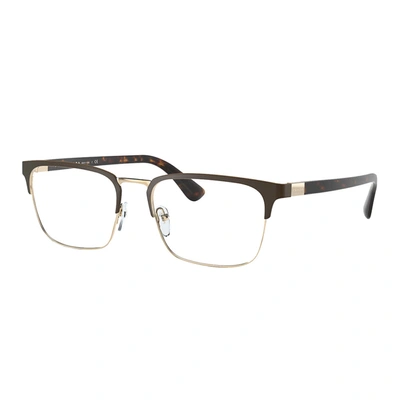 Prada Pr 54tv 01u1o1 55mm Unisex Rectangle Eyeglasses 55mm In Multi
