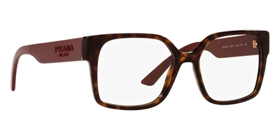 Prada Pr 10wv 2au1o1 54mm Womens Rectangle Eyeglasses 54mm In Brown