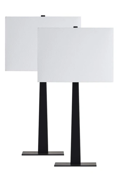 Renwil Candace Set Of 2 Table Lamps In Matte Black