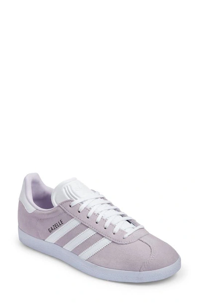 Adidas Originals Gazelle Sneaker In Silver Dawn/ White/ Black