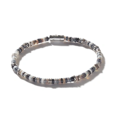 John Hardy Heishi 4mm Beaded Bracelet In Sterling Silver