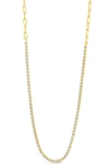 Sterling Forever Dani Chain Necklace In Gold