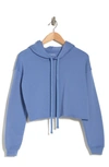 Bella+canvas Solid Crop Hoodie In Lavender Blue