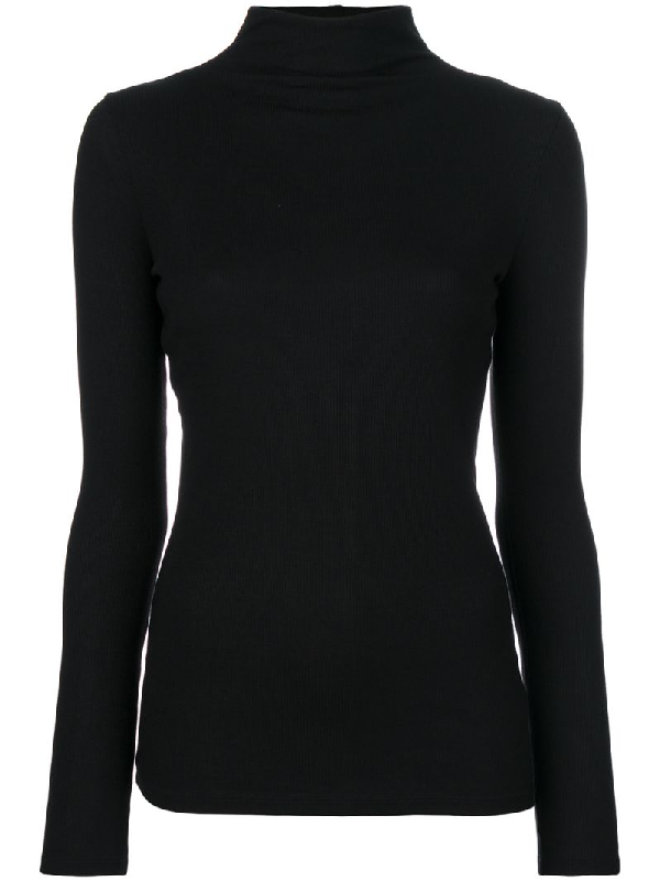 Vince Long Sleeve Turtleneck Sweater In Black | ModeSens