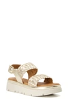 Dune London Lorris Slingback Platform Sandal In Gold