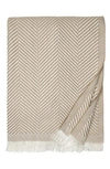 Sferra Costa Cotton Throw In Fog